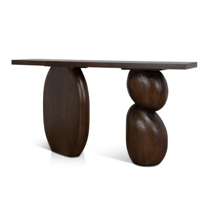 1.6m Elm Console Table - Walnut