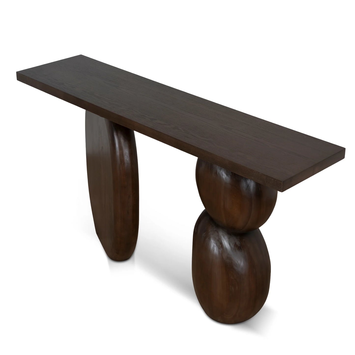 1.6m Elm Console Table - Walnut