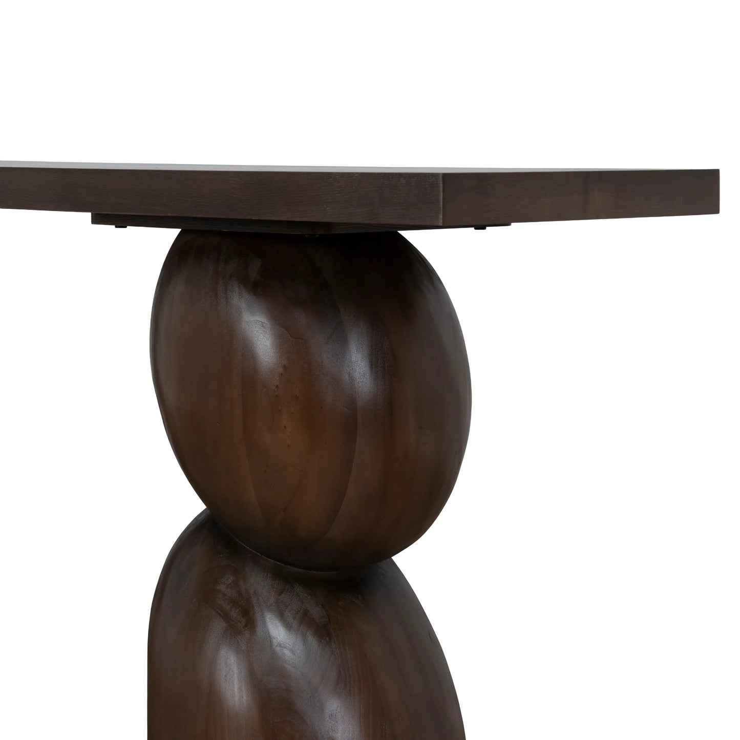 1.6m Elm Console Table - Walnut