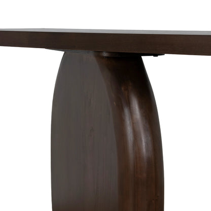 1.6m Elm Console Table - Walnut