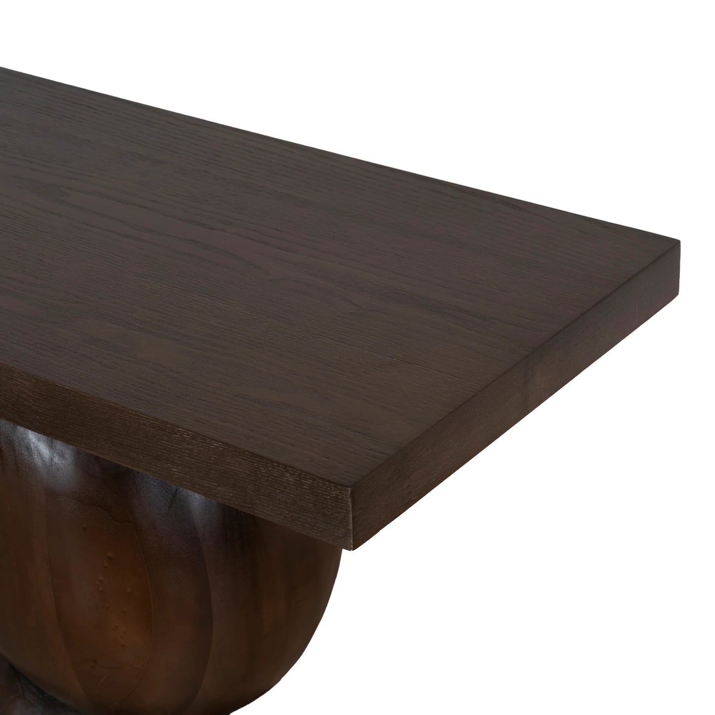 1.6m Elm Console Table - Walnut