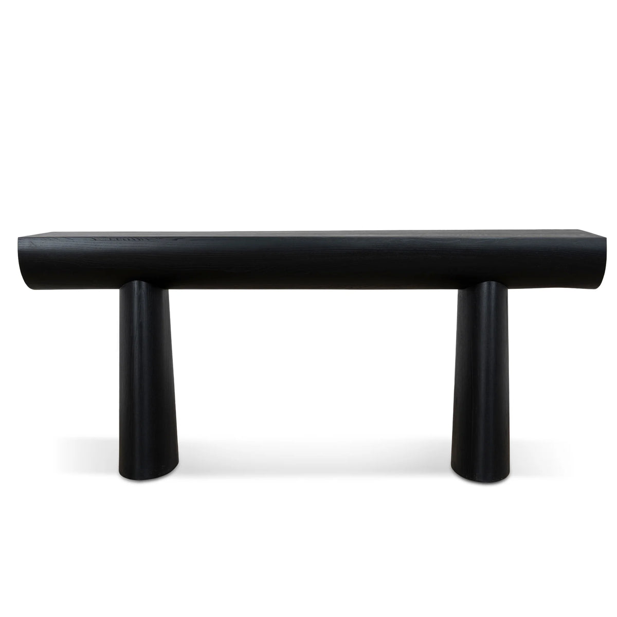 1.8m Elm Console Table in Full Black
