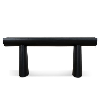 1.8m Elm Console Table in Full Black