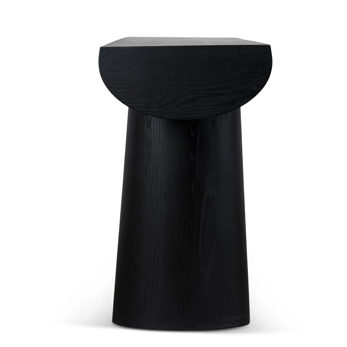 1.8m Elm Console Table in Full Black