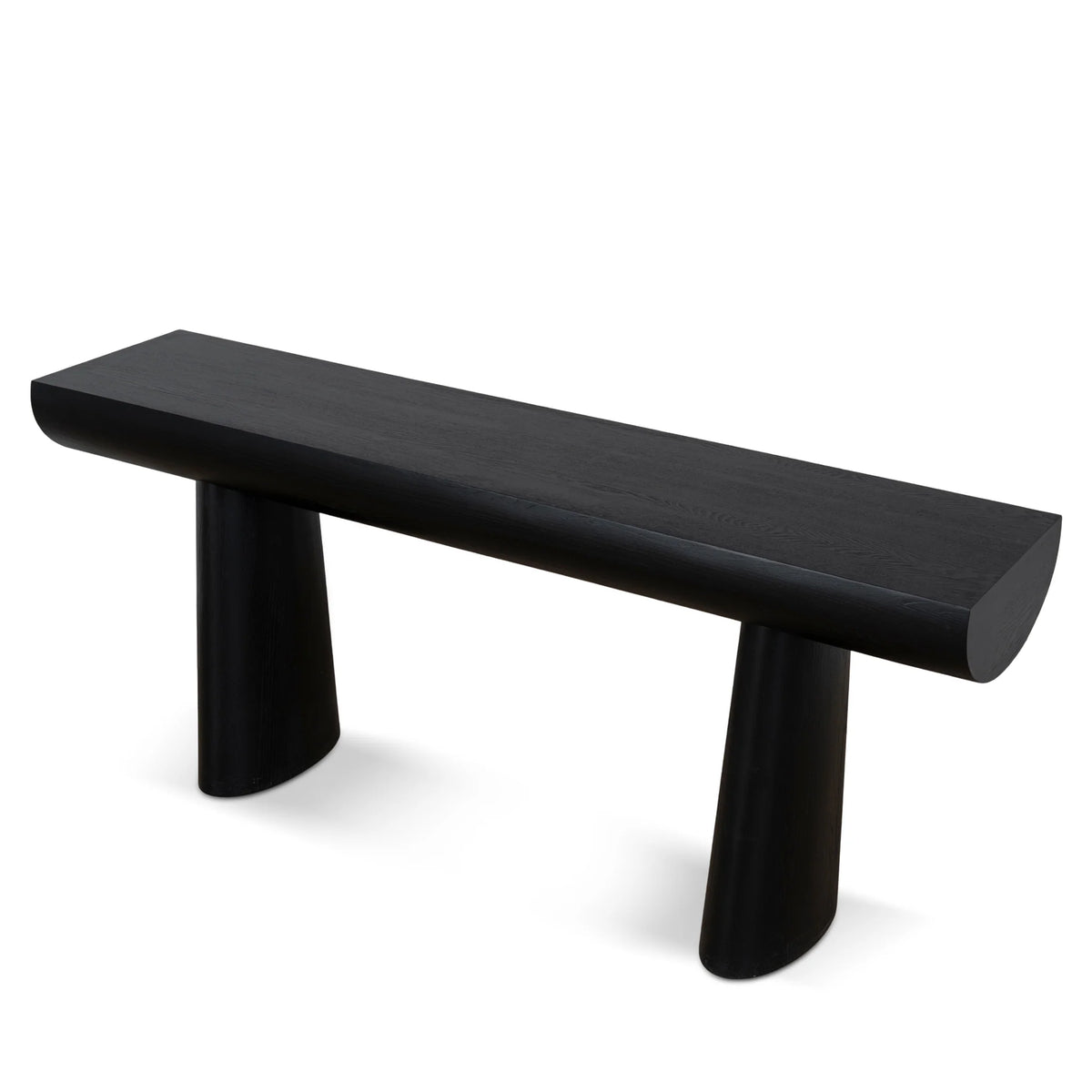 1.8m Elm Console Table in Full Black