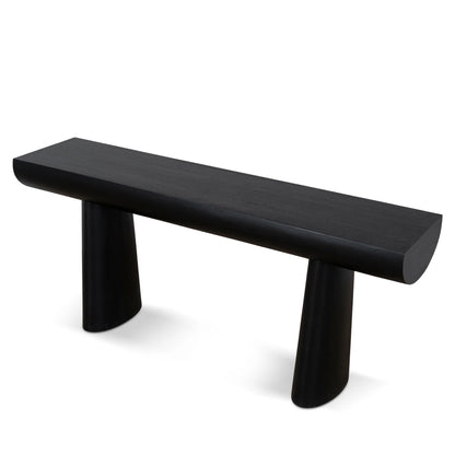 1.8m Elm Console Table in Full Black