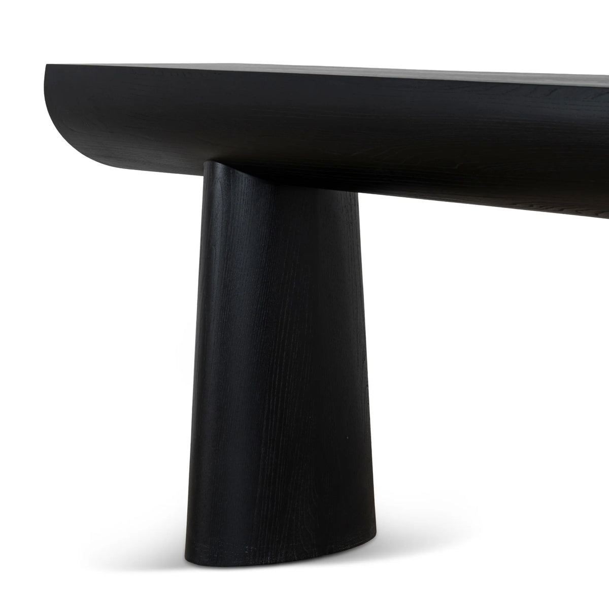 1.8m Elm Console Table in Full Black