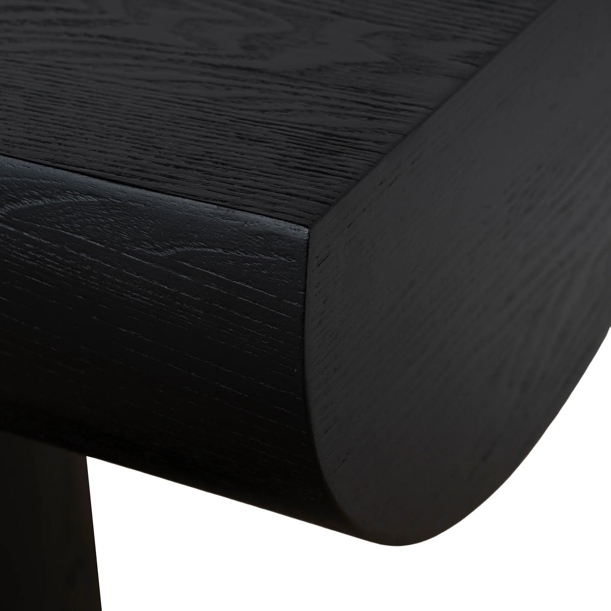 1.8m Elm Console Table in Full Black