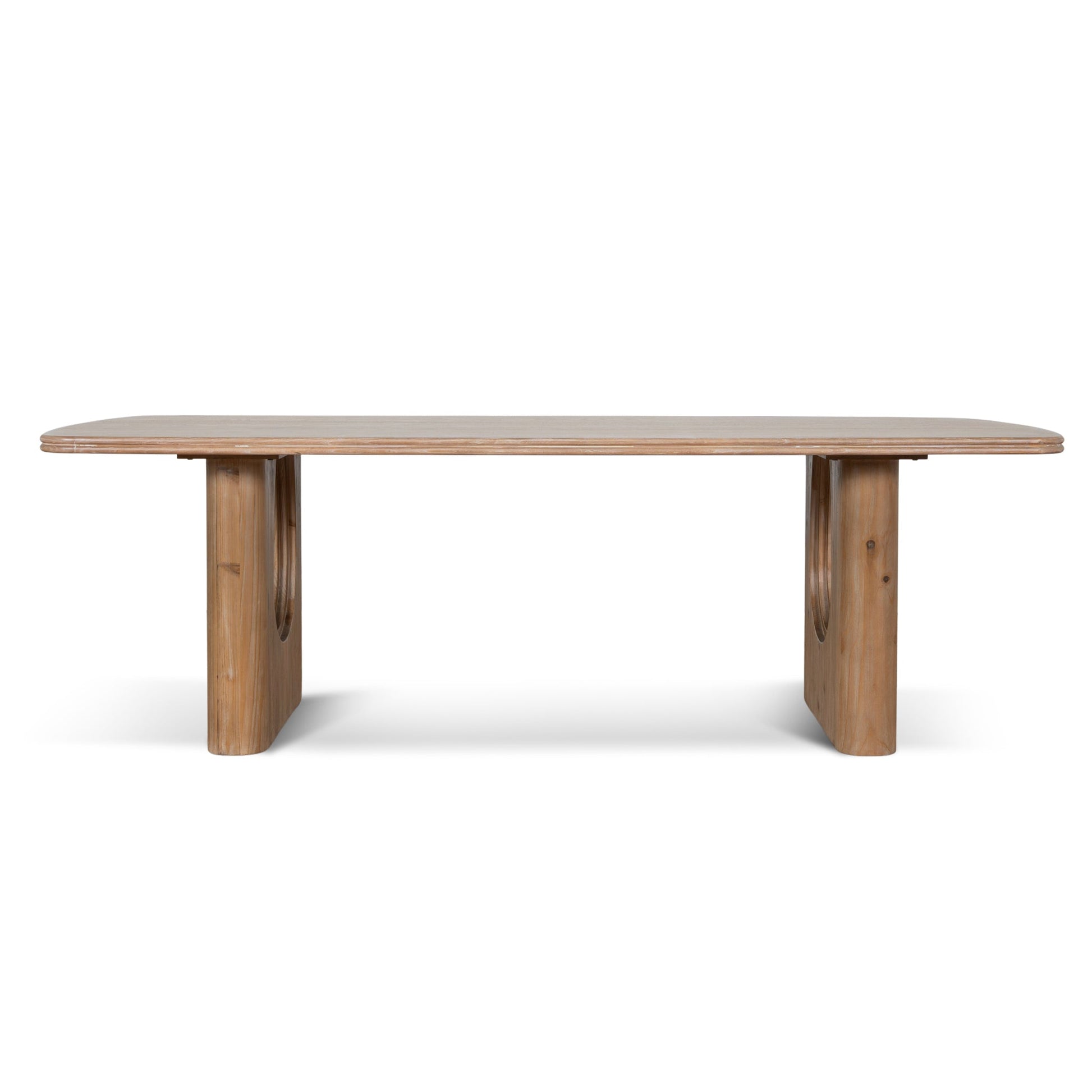 2.4m Elm Dining Table - Natural