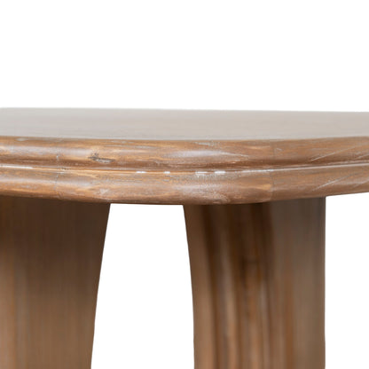 2.4m Elm Dining Table - Natural