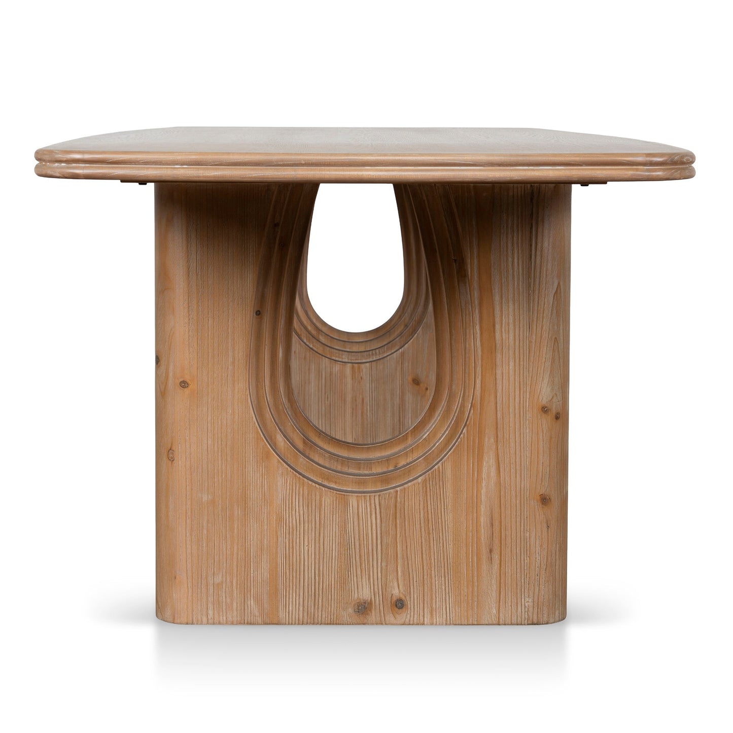2.4m Elm Dining Table - Natural