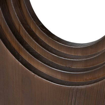 2.4m Elm Dining Table - Walnut