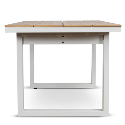 1.6m Sand White Outdoor Dining Table - Natural