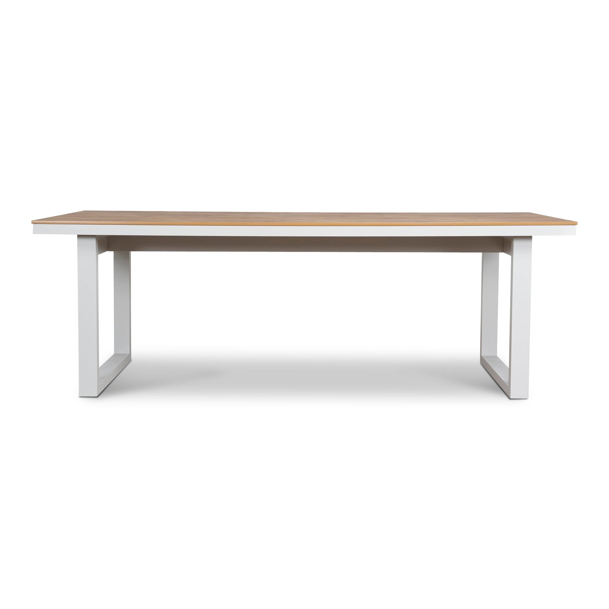 2.3m Sand White Outdoor Dining Table - Natural
