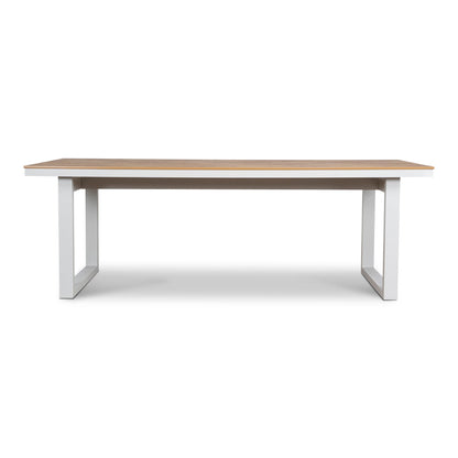 2.3m Sand White Outdoor Dining Table - Natural