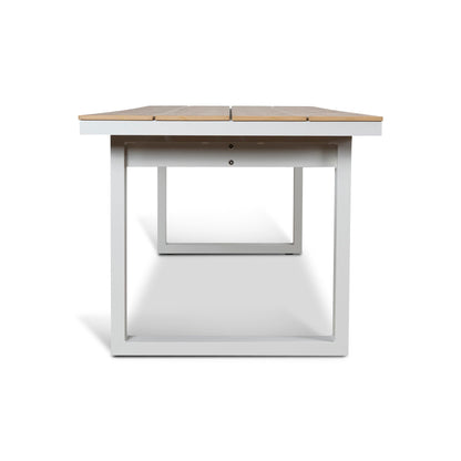 2.3m Sand White Outdoor Dining Table - Natural