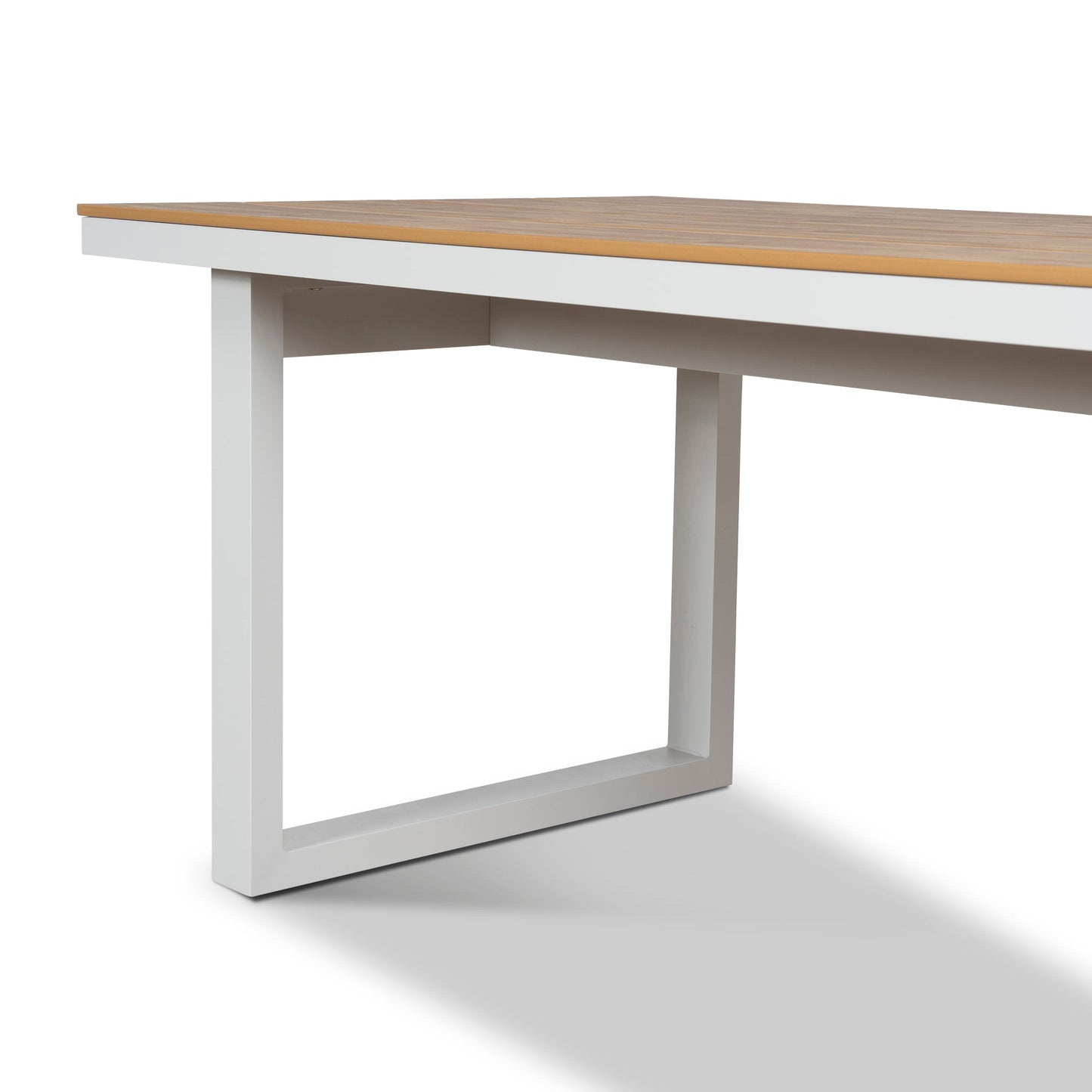 2.3m Sand White Outdoor Dining Table - Natural