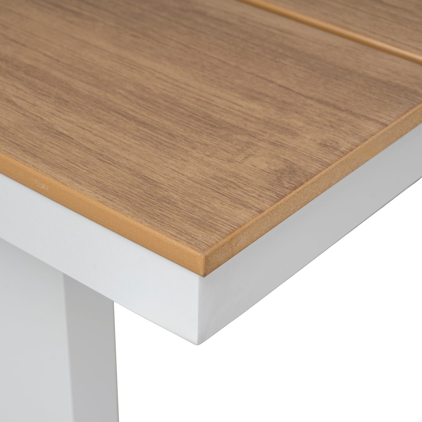 2.3m Sand White Outdoor Dining Table - Natural
