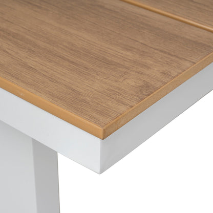 2.3m Sand White Outdoor Dining Table - Natural