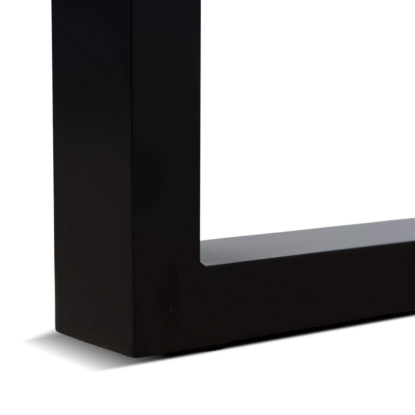 1.6m Black Outdoor Dining Table - Natural
