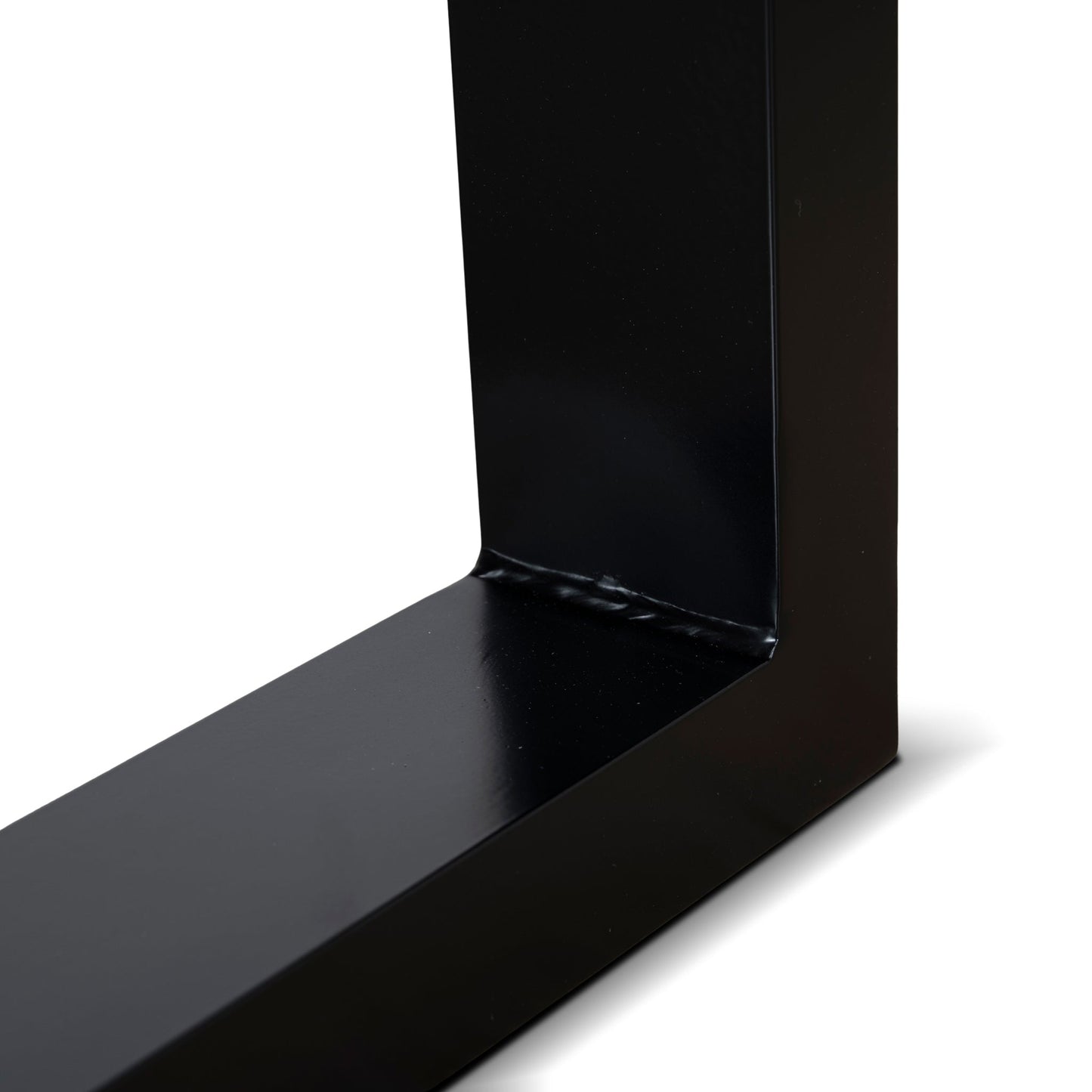 1.6m Black Outdoor Dining Table - Natural
