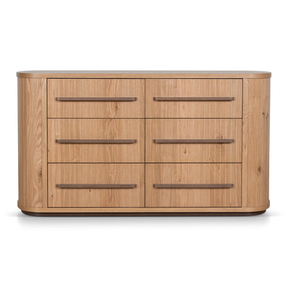 Chest of 6 Drawers - Knotty Oak