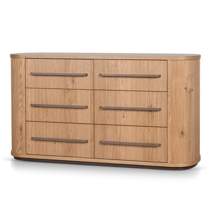 Chest of 6 Drawers - Knotty Oak
