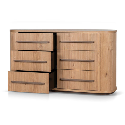 Chest of 6 Drawers - Knotty Oak