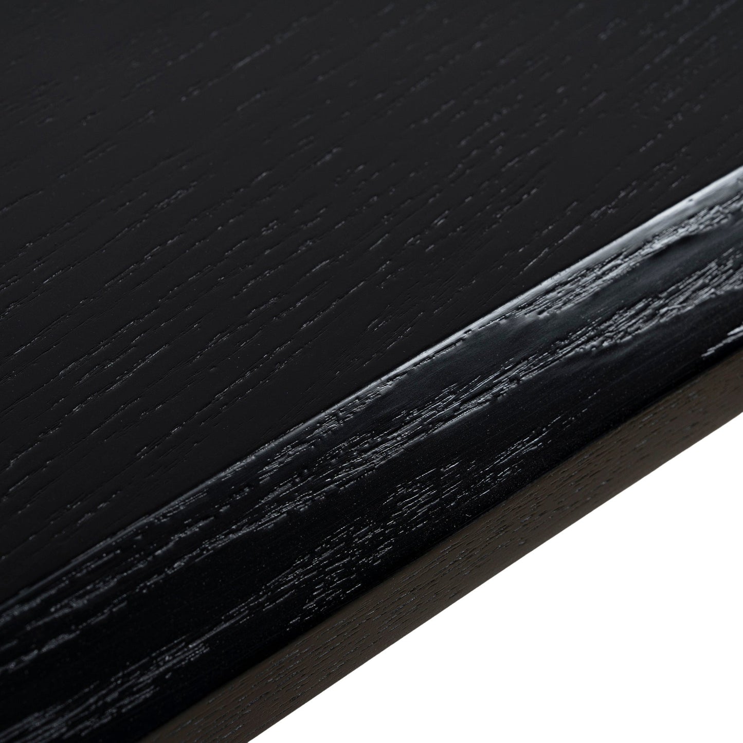 2.1m Oval Dining Table - Full Black