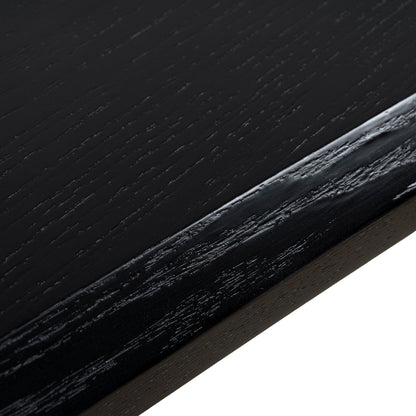 2.1m Oval Dining Table - Full Black