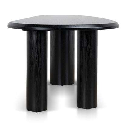 2.1m Oval Dining Table - Full Black