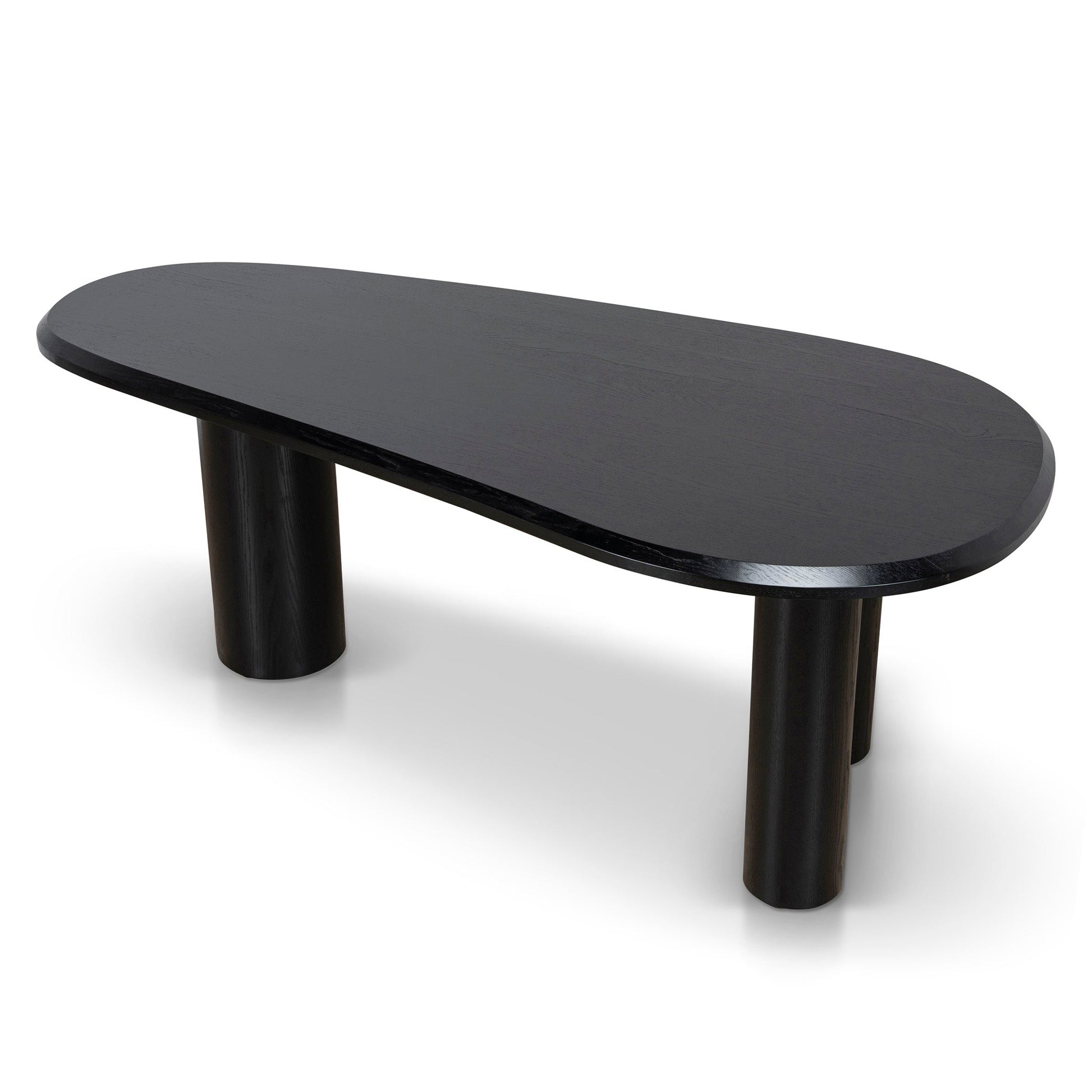 2.1m Oval Dining Table - Full Black