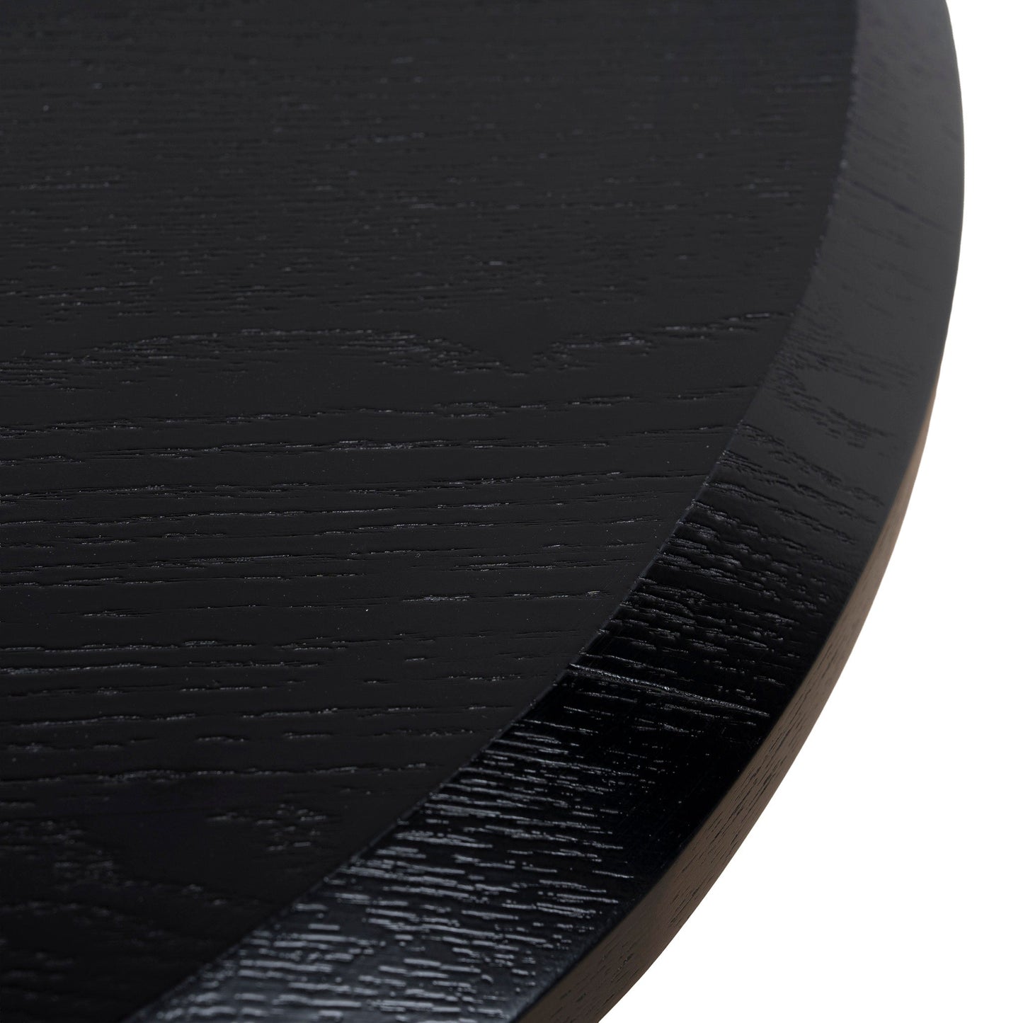 2.1m Oval Dining Table - Full Black