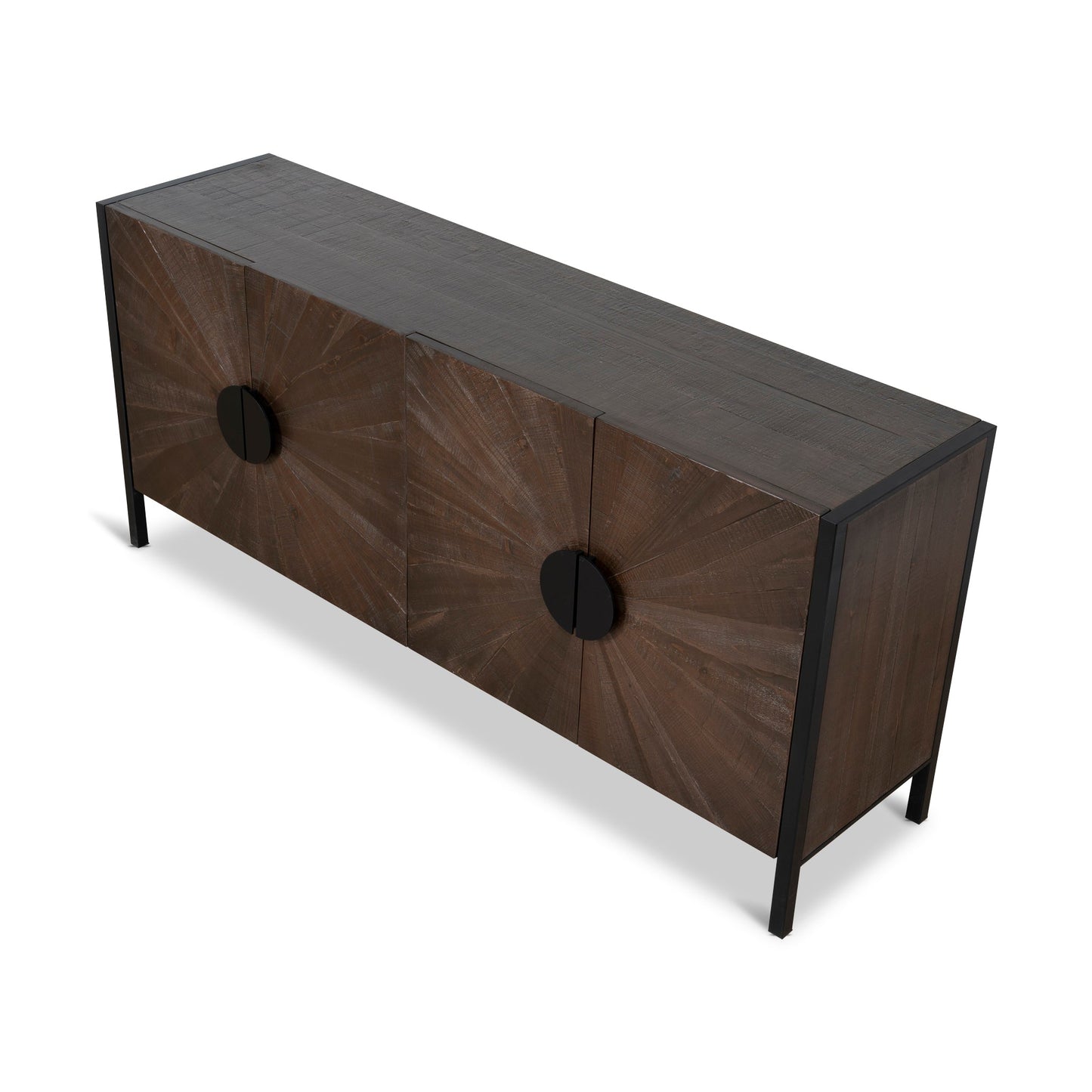 1.8m Wooden Buffet Unit - Walnut