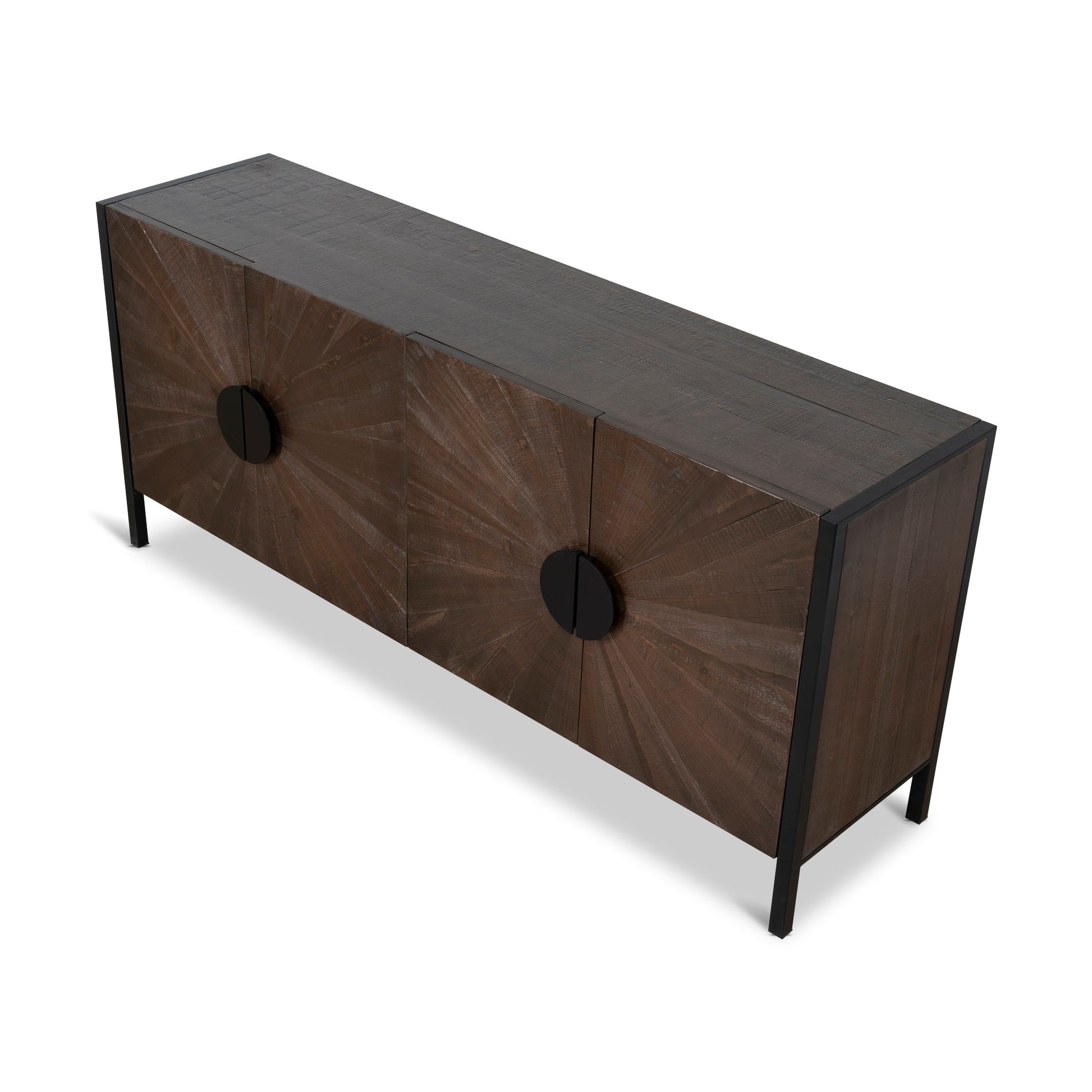1.8m Wooden Buffet Unit - Walnut