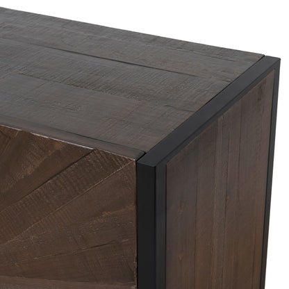 1.8m Wooden Buffet Unit - Walnut
