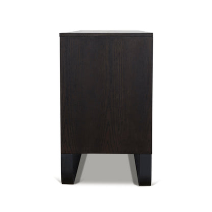 1.6m Dresser Unit - Dark Walnut