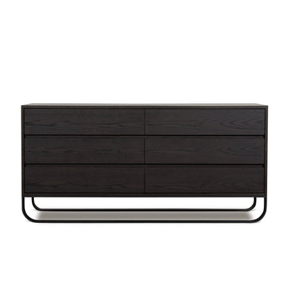 1.6m Dresser Unit - Dark Walnut