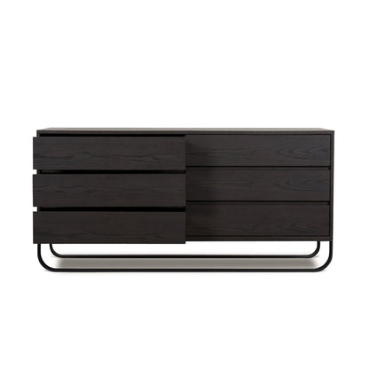 1.6m Dresser Unit - Dark Walnut
