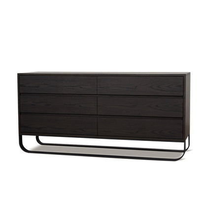 1.6m Dresser Unit - Dark Walnut