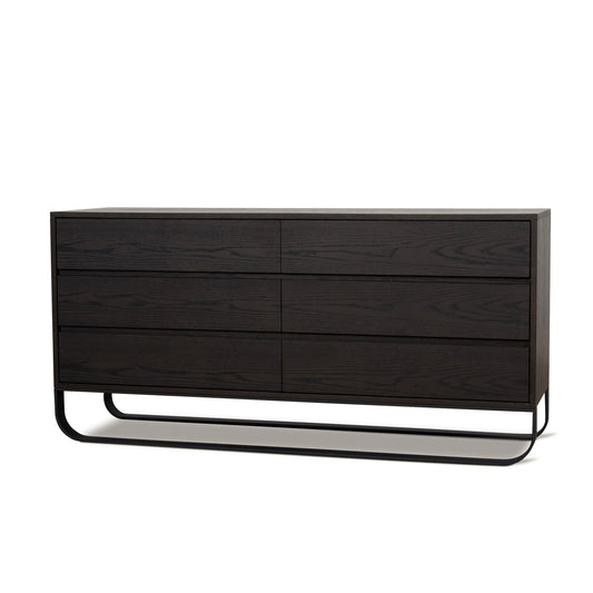 1.6m Dresser Unit - Dark Walnut