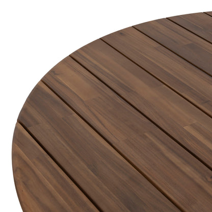 1.4m Round Outdoor Dining Table - Natural