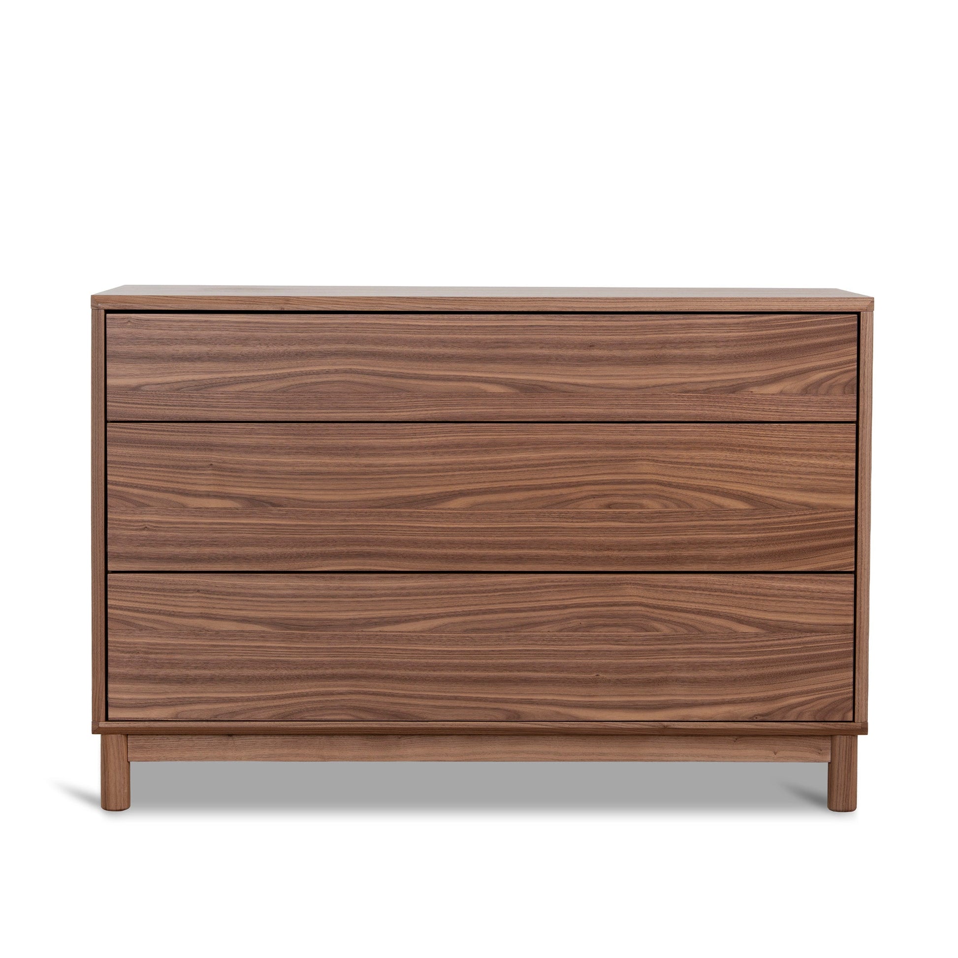 3 Drawers Dresser Unit - Walnut