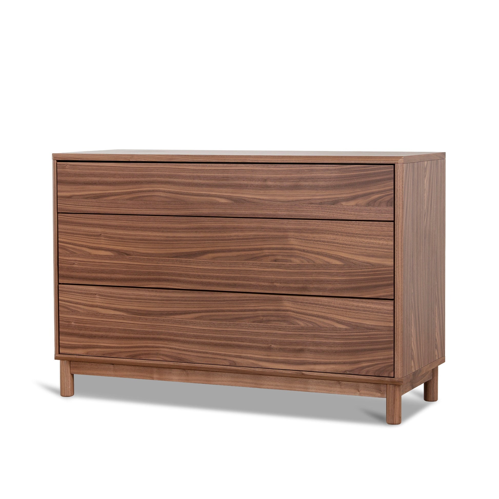 3 Drawers Dresser Unit - Walnut