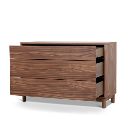 3 Drawers Dresser Unit - Walnut