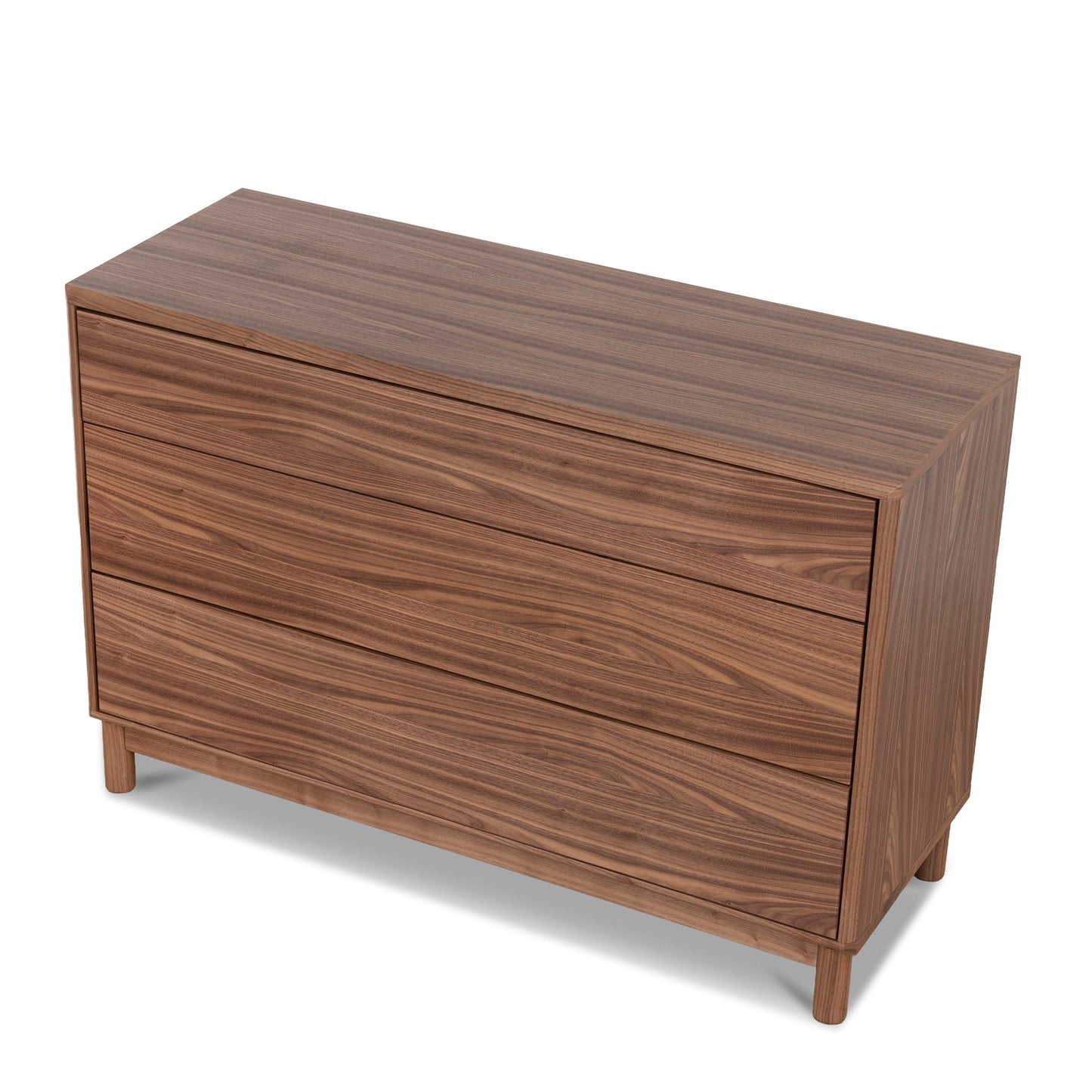 3 Drawers Dresser Unit - Walnut