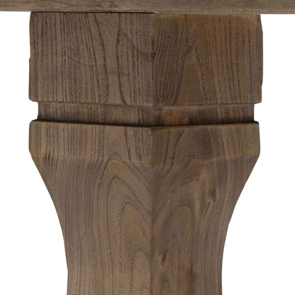 3m Reclaimed Elm Dining Table - Rustic Natural