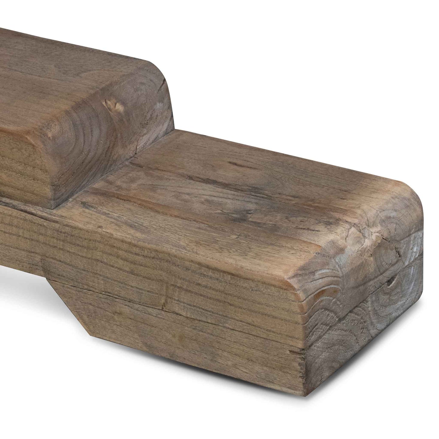 3m Reclaimed Elm Dining Table - Rustic Natural