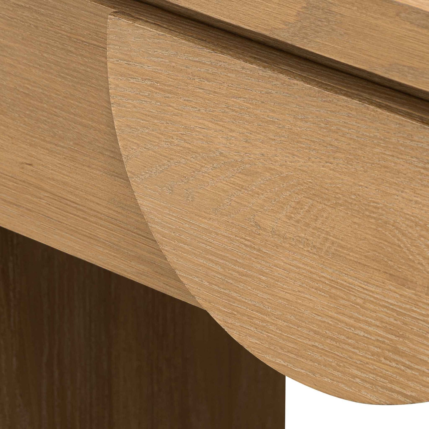 140cm Console Table with Drawers - Dusty Oak