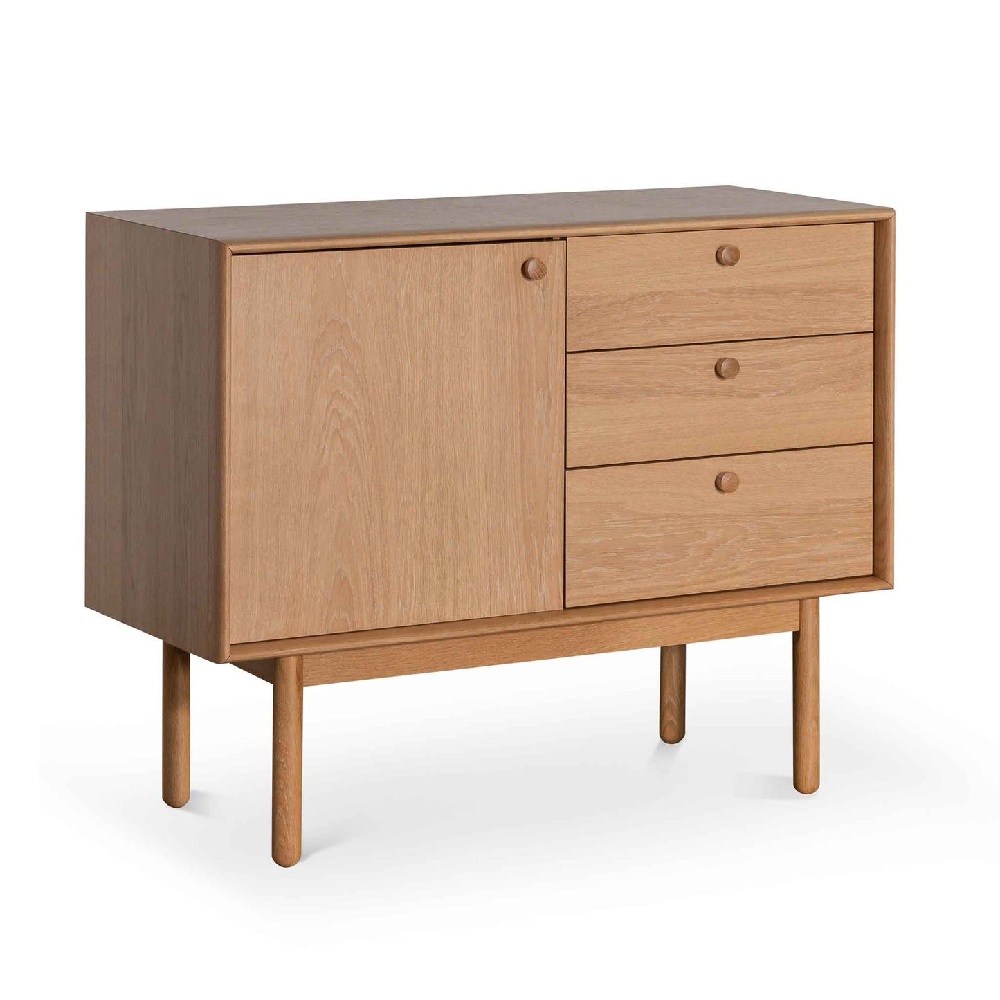 Narrow Wooden Sideboard and Buffet - Natural